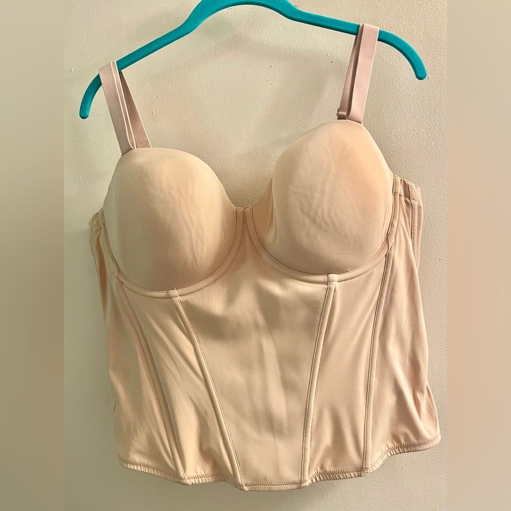 Cacique Cream Bustier Bra